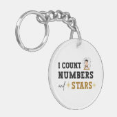 I Count Numbers and Stars - Accountant キーホルダー (正面左)