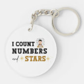 I Count Numbers and Stars - Accountant キーホルダー (裏面)