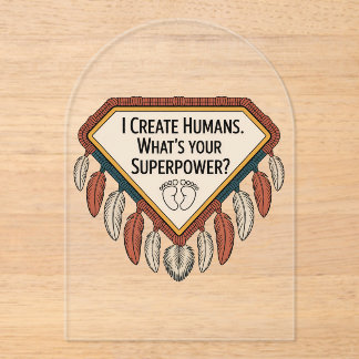 I Create Humans. What’s Your Superpower アクリル招待状