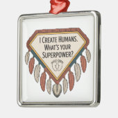 I Create Humans. What’s Your Superpower メタルオーナメント (左)