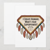 I Create Humans. What’s Your Superpower 招待状 (正面/裏面)