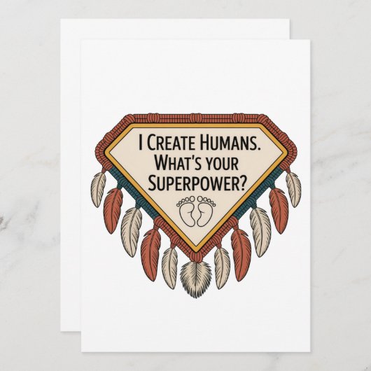 I Create Humans. What’s Your Superpower 招待状 (正面/裏面)