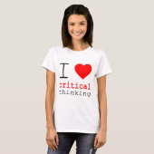 I ❤️ Critical Thinking Tシャツ (正面フル)