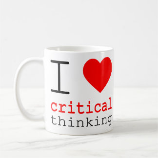 I ❤️ Critical Thinking v2 コーヒーマグカップ
