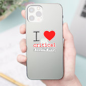 I ❤️ critical thinking vinyl stickers シール (スマートフォン)