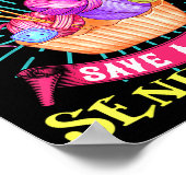 I Crochet So I Don't Choke People Save A Life Send ポスター (角)