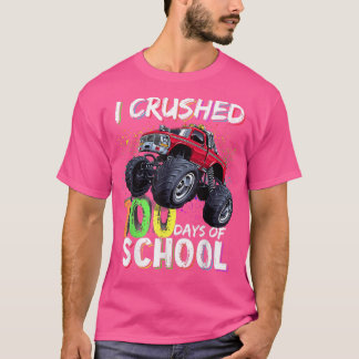 I Crushed 100 Days Of School Monster Truck Boys Ki Tシャツ
