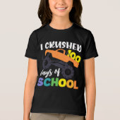 I Crushed 100 Days of School Truck 2025 トライブレンドTシャツ (正面)