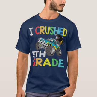 I Crushed 5th Grade Gift Graduation Boys Monster T Tシャツ