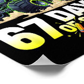 I Crushed 67 Days Of School 6 7 Meme Funny Six Sev ポスター (角)