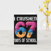 I Crushed 67 Days Of School Boys Ice Cream Drip Ae カード (黄色い花)
