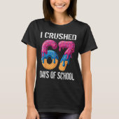 I Crushed 67 Days Of School Boys Ice Cream Drip Ae Tシャツ (正面)