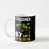 I Crushed 67 Days Of School Funny Six Seven Meme B コーヒーマグカップ (左)