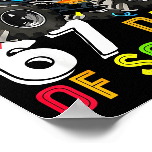 I Crushed 67 Days Of School Funny Students Teacher ポスター (角)