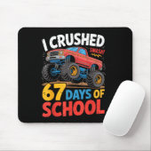 I Crushed 67 Days Of School Shirts Truck Students マウスパッド (マウス)