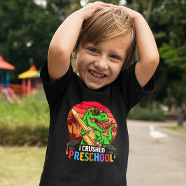 I Crushed Preschool" – T-Rex with with Glasses Tシャツ