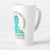 I cut, I fix, I save lives  MERRY XMAS TO SURGEON カフェラテマグ (右アングル)