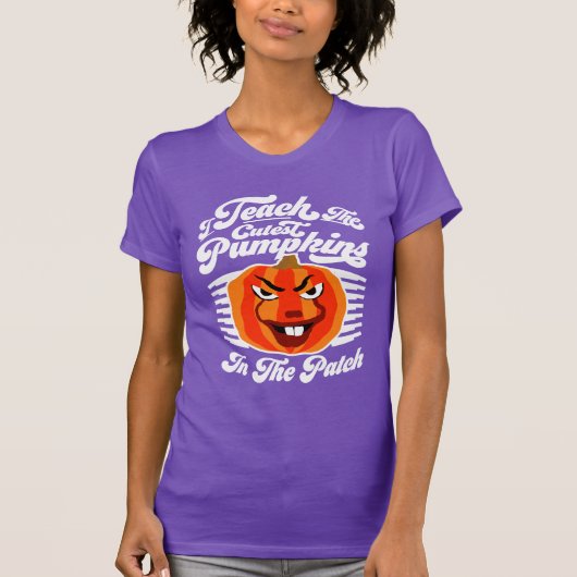 I Cutest Pumpkins教え – 面白いハロウィーン先生 Tシャツ (正面)