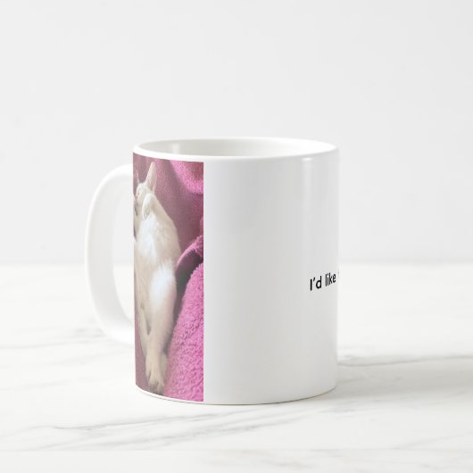 I’d Like To Be Your Cat, Coffee Mug コーヒーマグカップ (正面左)