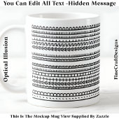 I’d Rather Be Asleep Hidden Message 086 Funny  コーヒーマグカップ