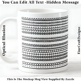 I’d Rather Be Asleep Hidden Message 086 Funny  コーヒーマグカップ