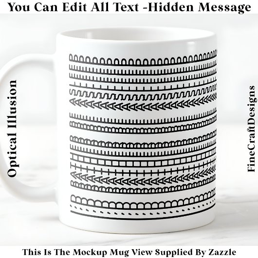 I’d Rather Be Asleep Hidden Message 086 Funny  コーヒーマグカップ