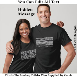I’d Rather Be Asleep Hidden Message 086W Funny  Tシャツ