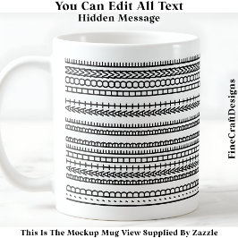 I’d Rather Be At Home Hidden Message 084 Funny コーヒーマグカップ