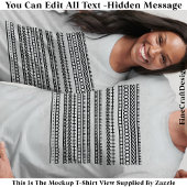 I’d Rather Be At Home Hidden Message 084BL Funny Tシャツ