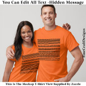 I’d Rather Be At Home Hidden Message 084BM Funny Tシャツ