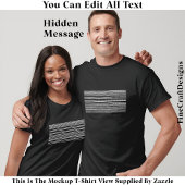 I’d Rather Be At Home Hidden Message 084W Funny Tシャツ