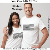 I’d Rather Be At Home Hidden Message 084W Funny Tシャツ