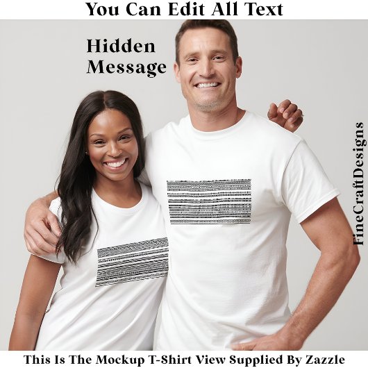 I’d Rather Be At Home Hidden Message 084W Funny Tシャツ