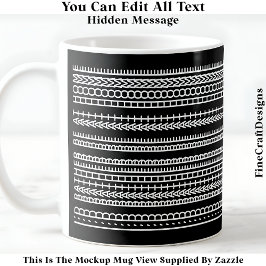 I’d Rather Be At Home Hidden Message 084W Quote コーヒーマグカップ
