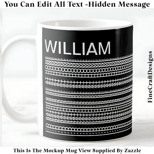 I’d Rather Be At Home & Name Hidden Message 085 コーヒーマグカップ