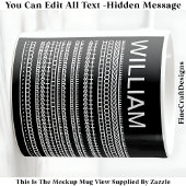 I’d Rather Be At Home & Name Hidden Message 085 コーヒーマグカップ