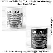 I’d Rather Be At Home & Name Hidden Message 085 コーヒーマグカップ