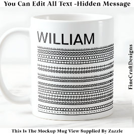 I’d Rather Be At Home & Name Hidden Message 085 コーヒーマグカップ