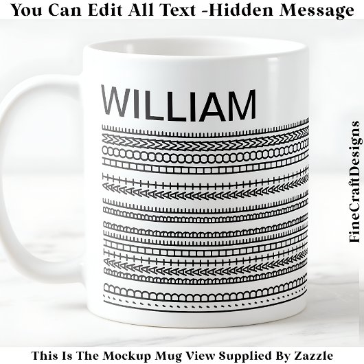 I’d Rather Be At Home & Name Hidden Message 085 コーヒーマグカップ