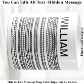 I’d Rather Be At Home & Name Hidden Message 085 コーヒーマグカップ