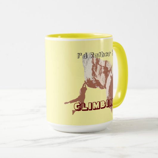 I’d Rather Be Climbing Mug マグカップ (正面右)