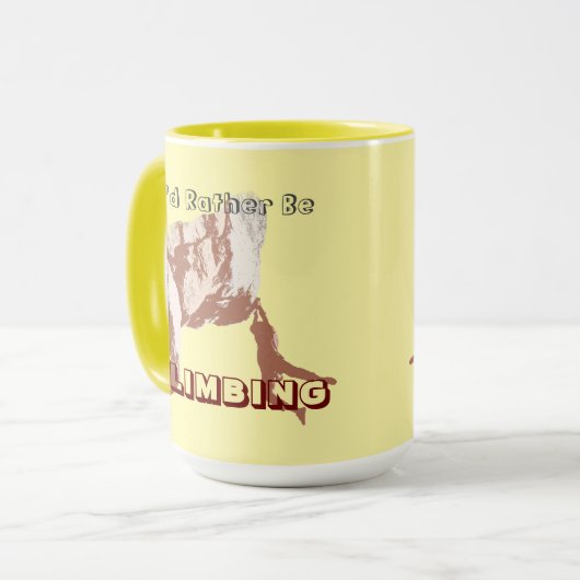 I’d Rather Be Climbing Mug マグカップ (正面左)