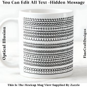 I’d Rather Be Crafting Hidden Message 087 Funny コーヒーマグカップ