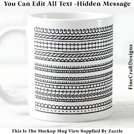 I’d Rather Be Knitting Hidden Message 089B Novelty コーヒーマグカップ