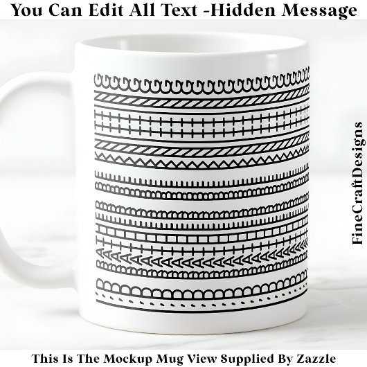I’d Rather Be Knitting Hidden Message 089B Novelty コーヒーマグカップ