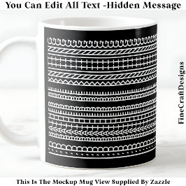 I’d Rather Be Knitting Hidden Message 089W Novelty コーヒーマグカップ