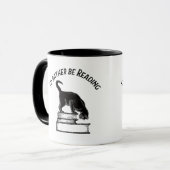 I’d Rather Be Reading / Writing – Cat Mug マグカップ (正面左)