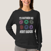 I d Rather Do Merit Badges Scouting Scout Leader Tシャツ (正面)