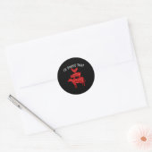 I&# d Smoke That Rbecue Griling Bbq Smoker Gift ラウンドシール (封筒)
