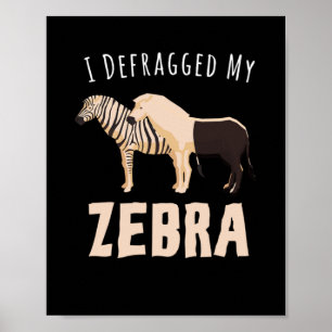 I Defragged My Zebra ポスター